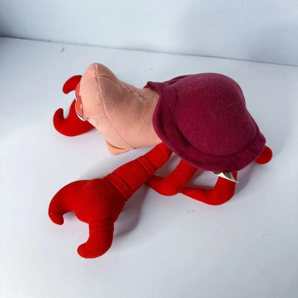 Vintage The Little Mermaid Disneyland Walt Disney World Plush Sebastian Crab Toy